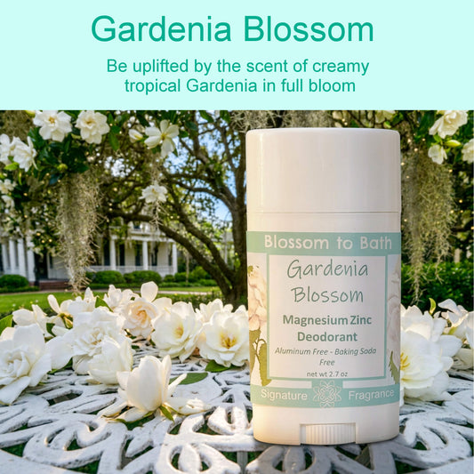 Gardenia Blossom Magnesium Zinc Deodorant (2.7 ounce) - Phthalate Free Fragrance