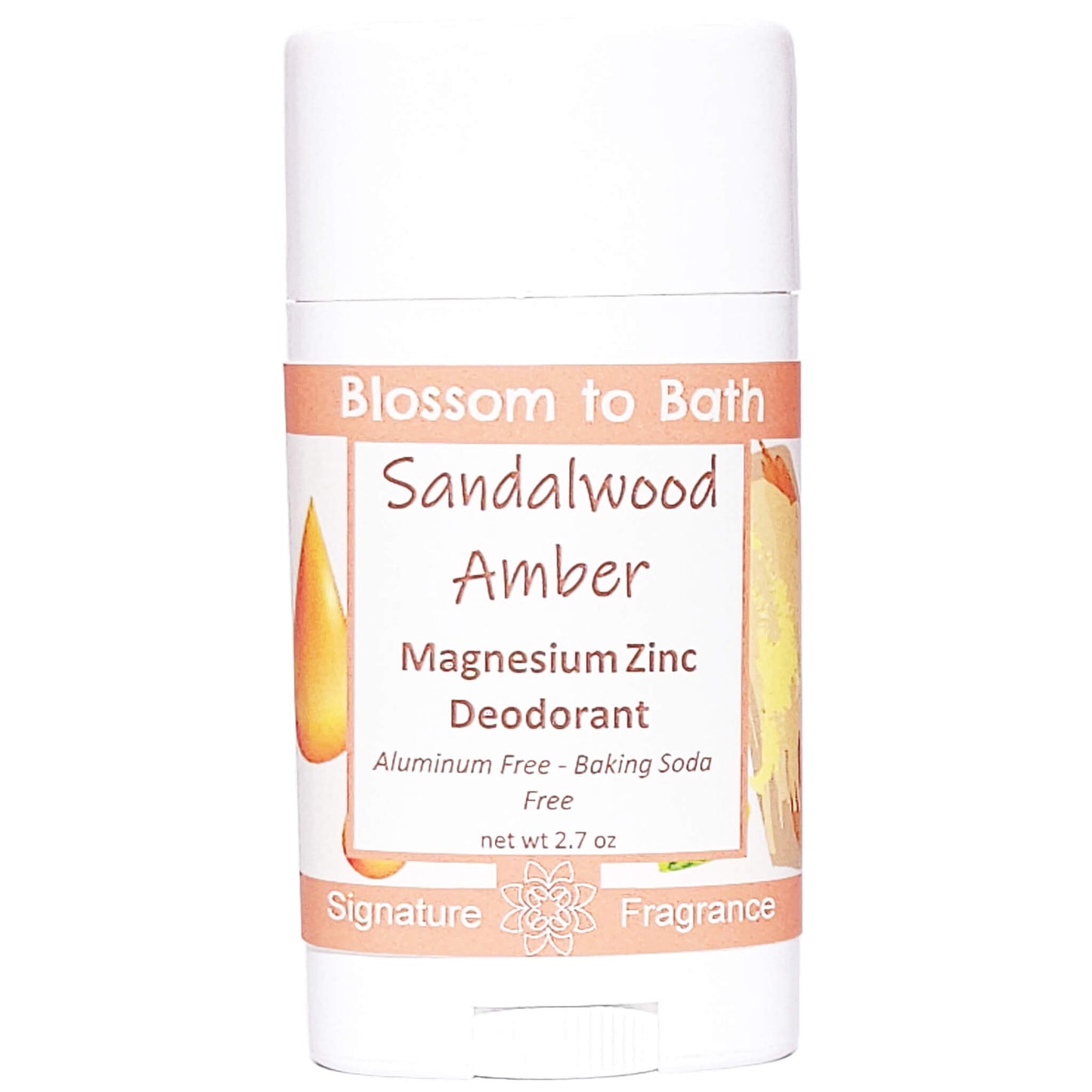 Buy Blossom to Bath Sandalwood Amber Magnesium Zinc Deodorant from Flowersong Soap Studio.   Natural Deodorant Protection with a Long Lasting Sandalwood Scent Made from Pure Botanicals and Butters .  An irresistible combination of warm sandalwood and spice.