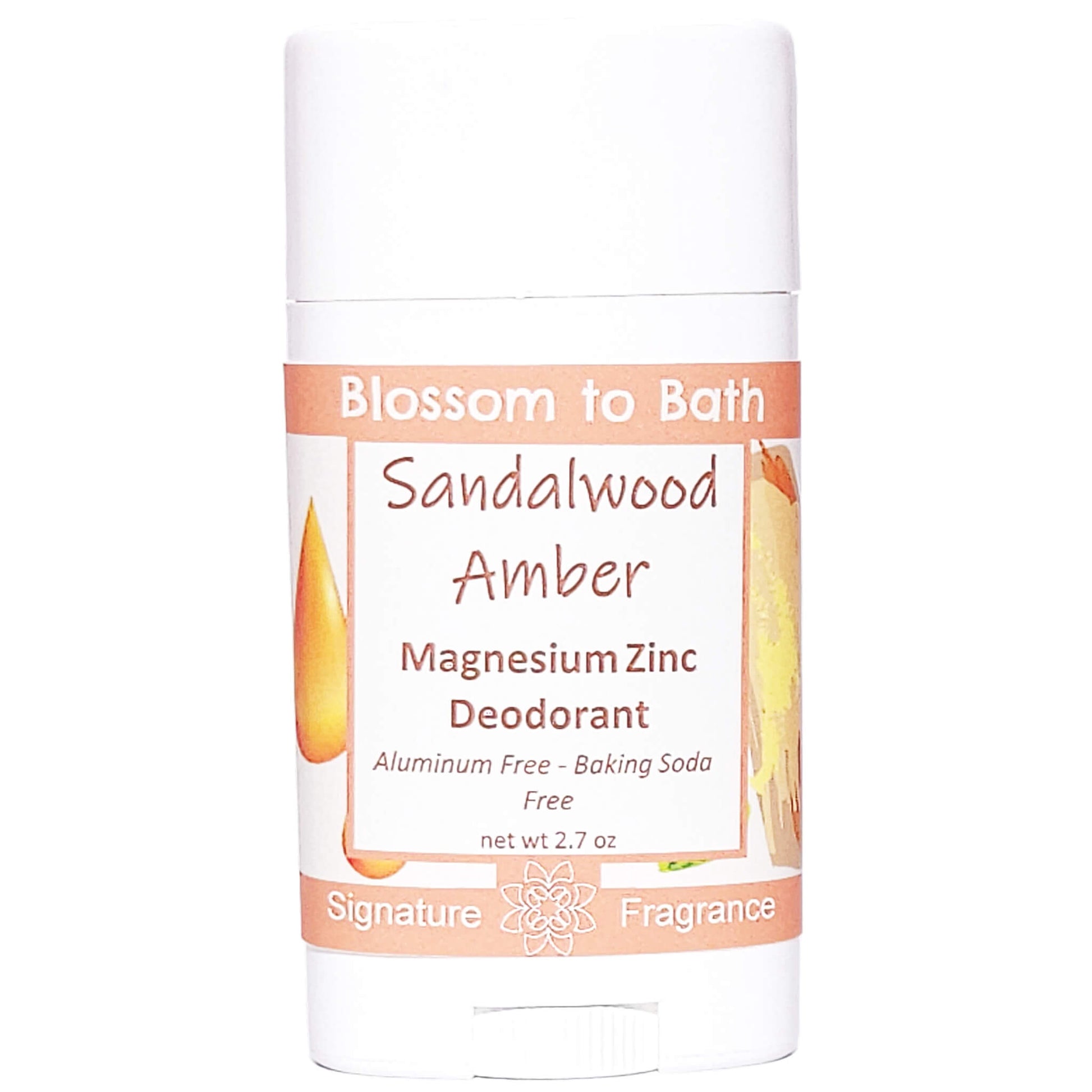 Buy Blossom to Bath Sandalwood Amber Magnesium Zinc Deodorant from Flowersong Soap Studio.   Natural Deodorant Protection with a Long Lasting Sandalwood Scent Made from Pure Botanicals and Butters .  An irresistible combination of warm sandalwood and spice.