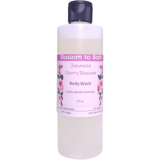 Japanese Cherry Blossom Body Wash (8 Ounce) - Phthalate Free Fragrance