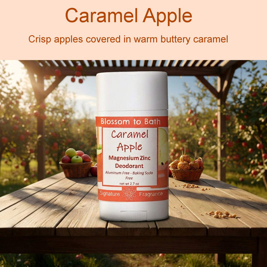 Caramel Apple Magnesium Zinc Deodorant (2.7 ounce) - Phthalate Free Fragrance