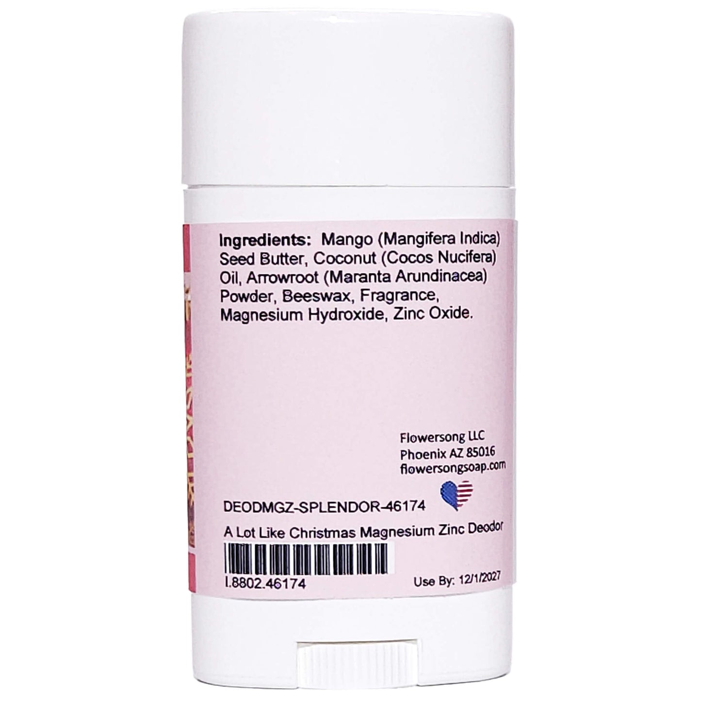 A Lot Like Christmas Magnesium Zinc Deodorant (2.7 ounce) - Phthalate Free Fragrance
