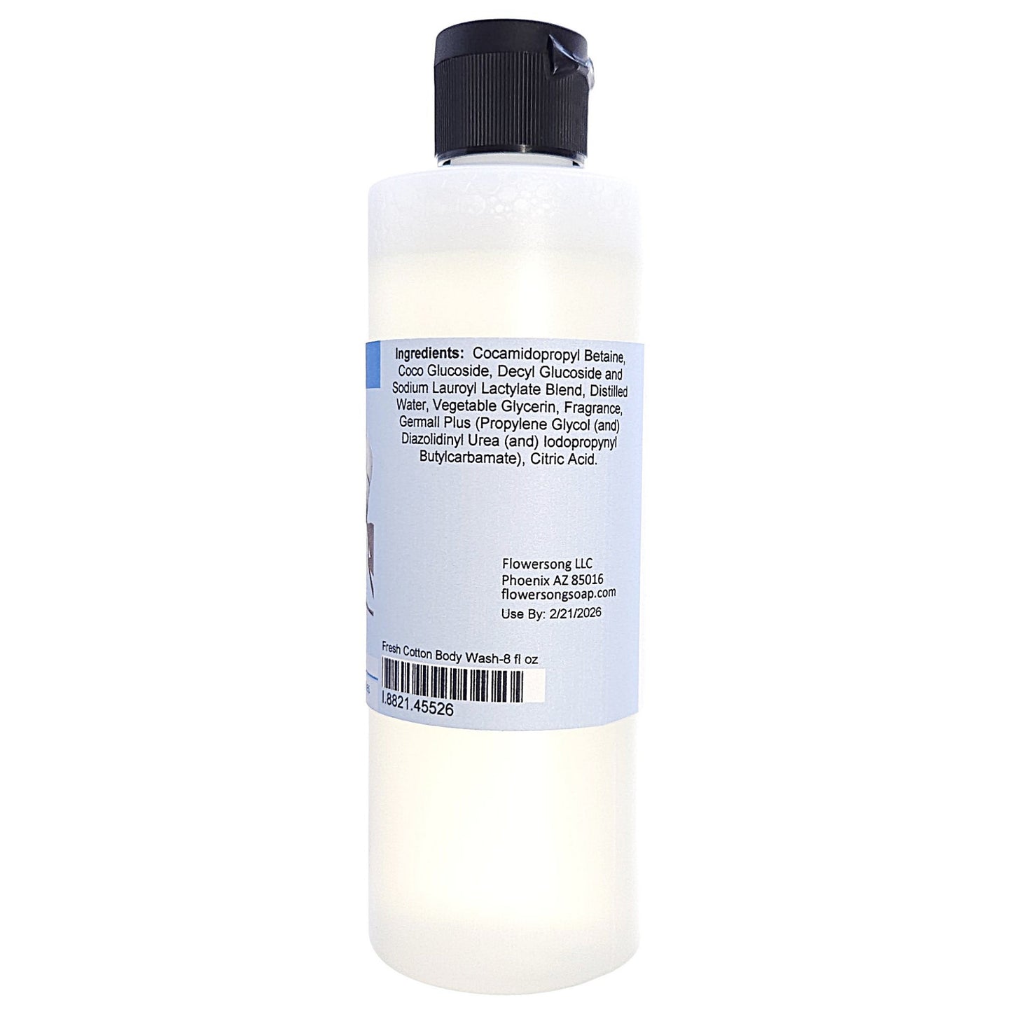 Fresh Cotton Body Wash (8 ounce) - Phthalate Free Fragrance