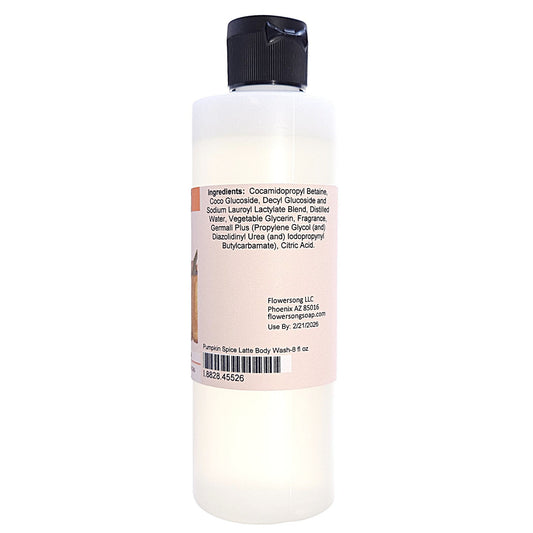 Pumpkin Spice Latte Body Wash (8 ounce) - Phthalate Free Fragrance