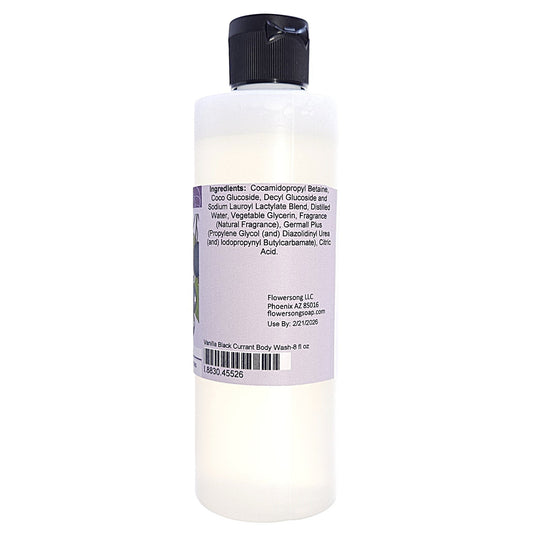 Vanilla Black Currant Body Wash (8 ounce) - Natural Fragrance