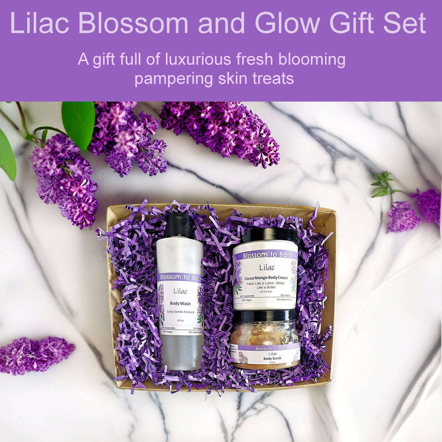 Lilac Blossom and Glow Gift Set - Phthalate Free Fragrance