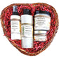 Buy Blossom to Bath Palo Santo Sandalwood Heart of Luxury Gift Basket from Flowersong Soap Studio.   A Heartfelt Gift Of Warm Woody Scented Self Care Anyone Would Love To Receive .  A journey into the sacred, the exotic tones of this special blend resonate with warm woodiness that adds an uplifting vibration.