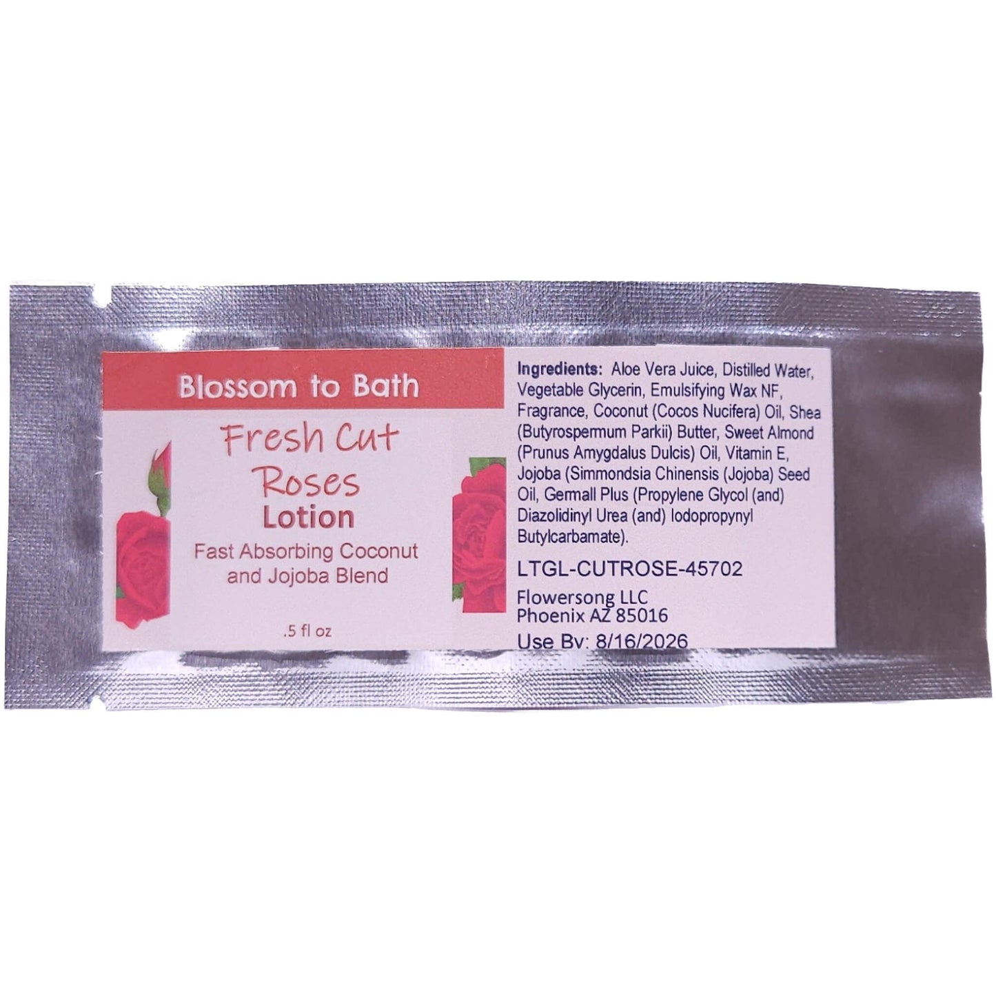 Buy Blossom to Bath Fresh Cut Roses Lotion from Flowersong Soap Studio.   Daily Use Lotion with a Intoxicating Rose Scent that Soaks in Quickly to Soften and Smooth Skin .  A true rose fragrance, the scent captures the splendor of a newly blossomed rose.