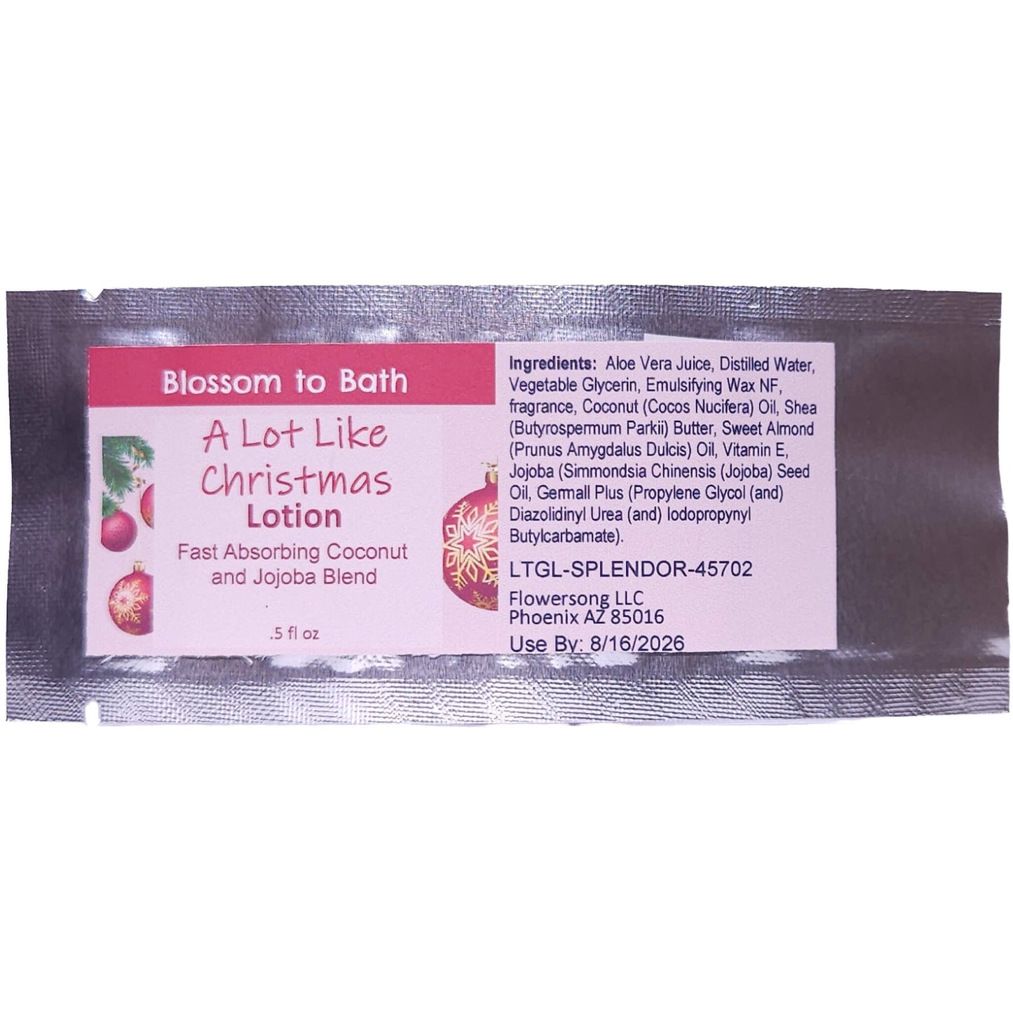 Buy Blossom to Bath A Lot Like Christmas Lotion from Flowersong Soap Studio.   Daily Use Lotion with a Cinnamon, Clove, and Apple Scent that Soaks in Quickly to Soften and Smooth Skin .  Find the holiday mood in an instant with this spicy sweet fragrance.