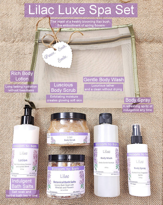 Lilac Luxury Spa Gift Set - Phthalate Free Fragrance