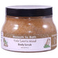 Buy Blossom to Bath Palo Santo Wood Body Scrub from Flowersong Soap Studio.   Large Crystal Turbinado Sugar Scrub with Warm Woody Scented Emollient Oils - Exfoliate and Moisturize in One Step .  Soulful warm Palo Santo blends with spices and herbs accented with Sandalwood.