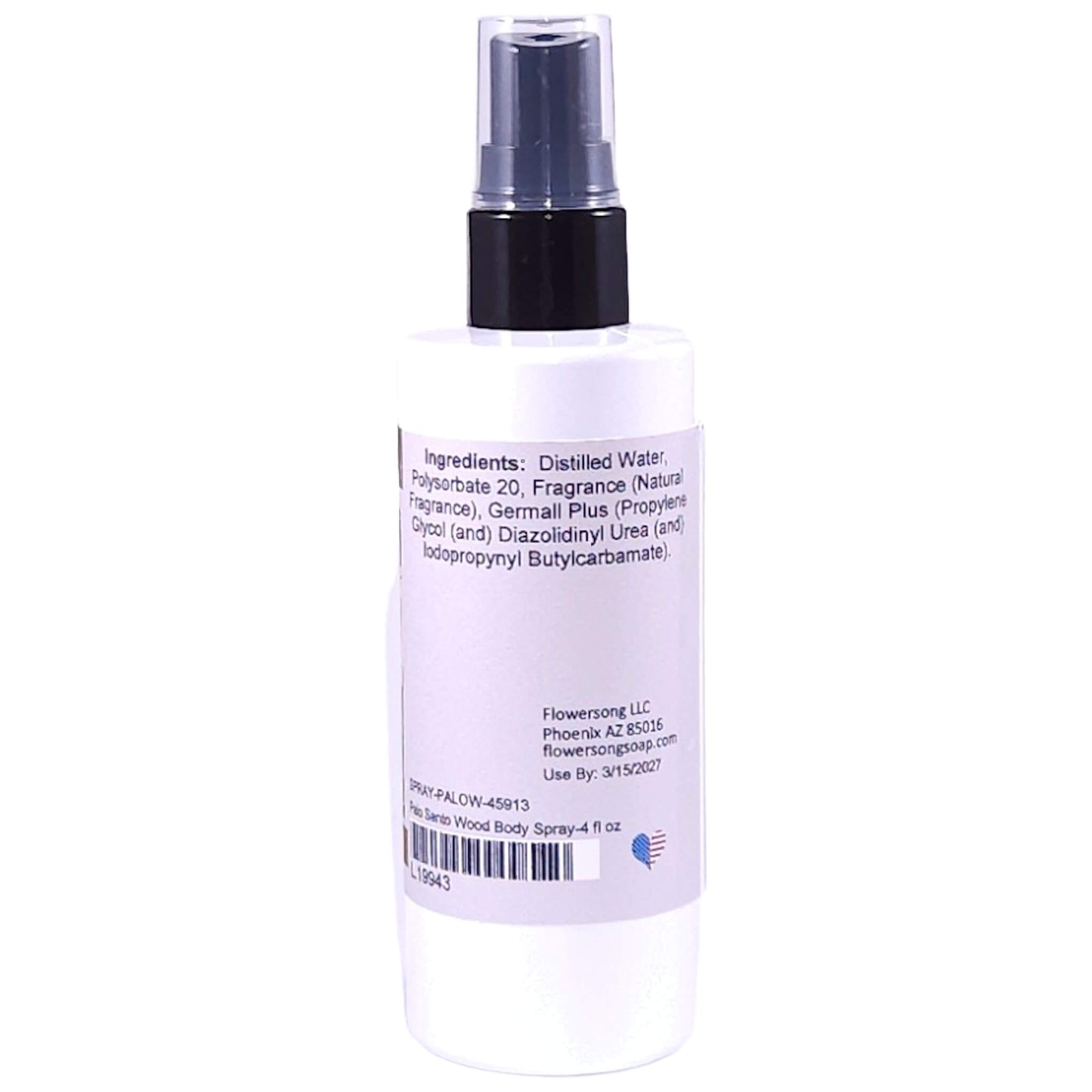 Palo Santo Wood Body Spray (4 Ounce) - Natural Fragrance