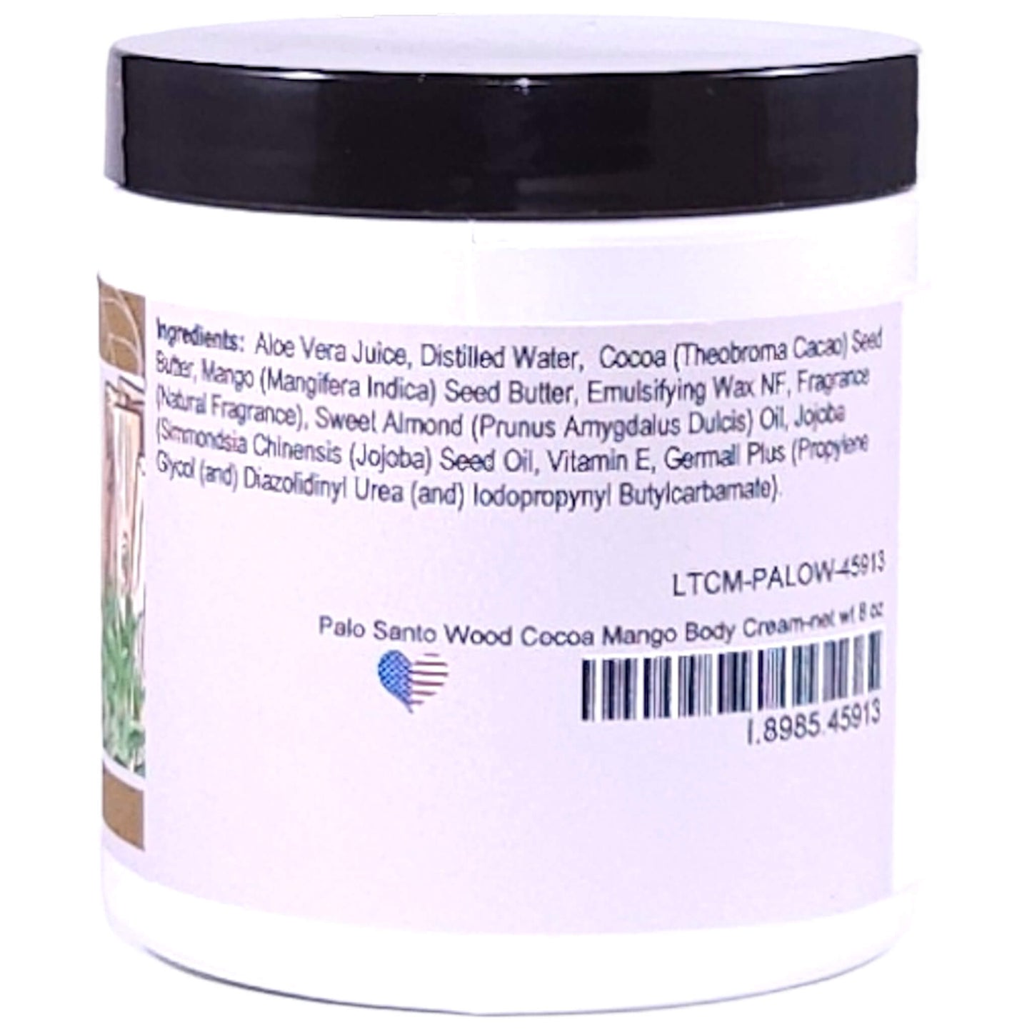 Palo Santo Wood Cocoa Mango Body Cream (8 Ounce) - Natural Fragrance