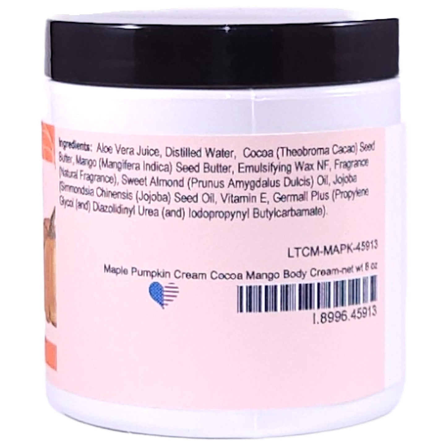 Maple Pumpkin Cream Cocoa Mango Body Cream (8 Ounce) - Natural Fragrance