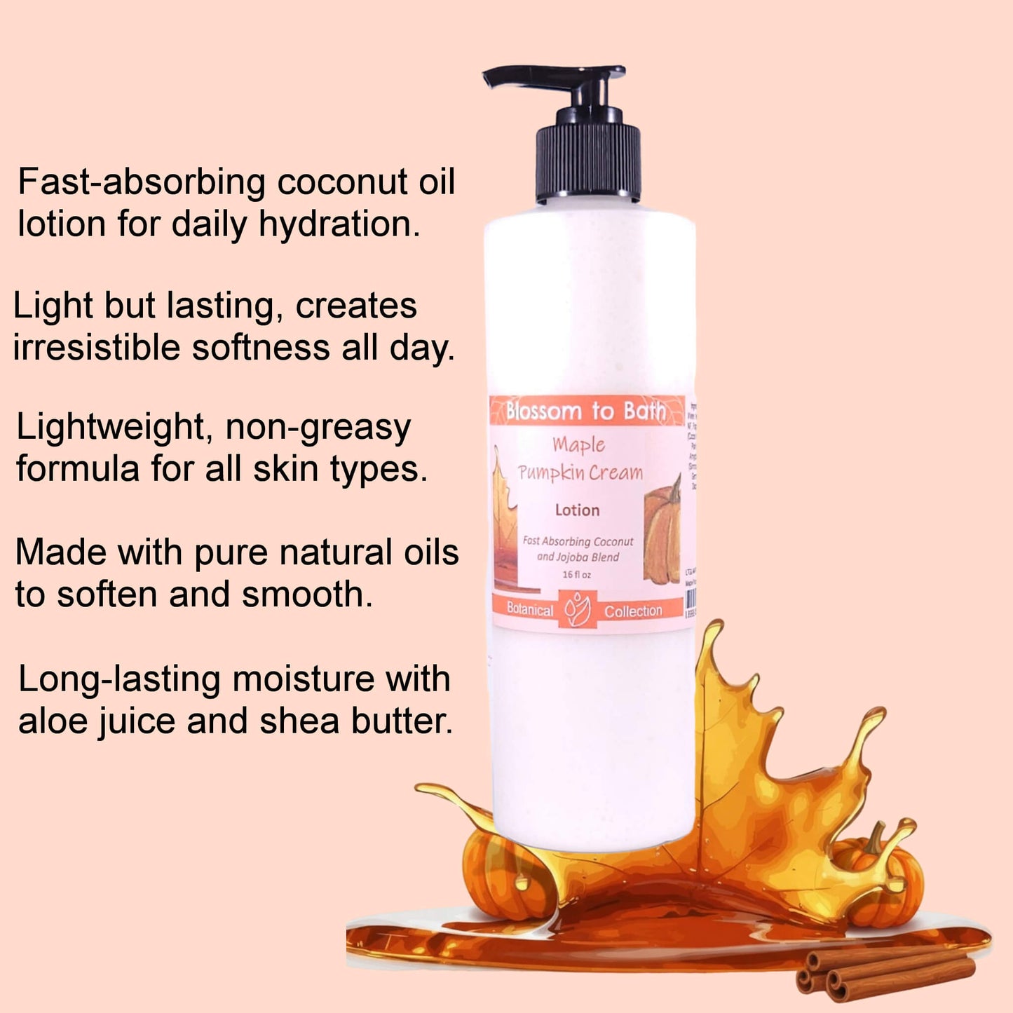 Maple Pumpkin Cream Lotion (16 ounce) - Natural Fragrance