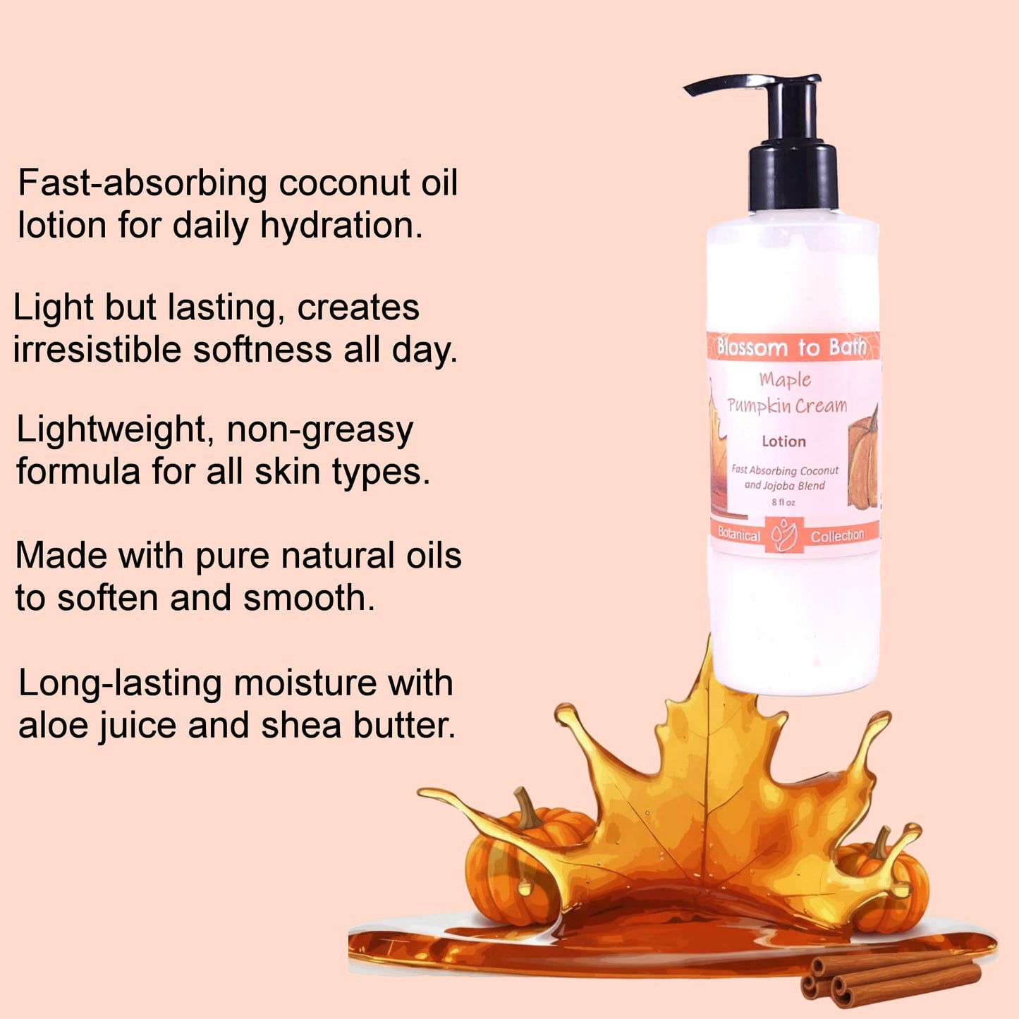 Maple Pumpkin Cream Lotion (8 Ounce) - Natural Fragrance