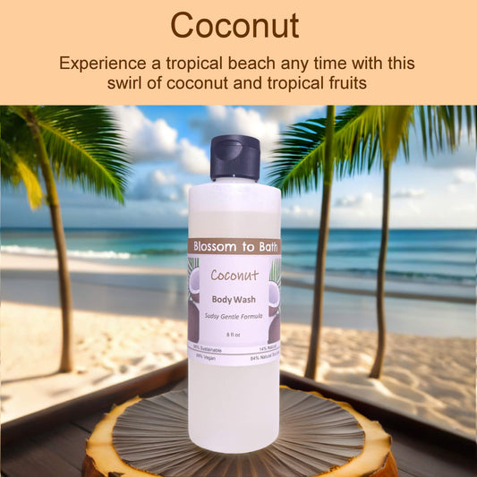 Coconut Body Wash (8 Ounce) - Phthalate Free Fragrance