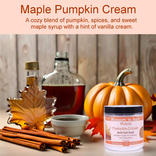 Maple Pumpkin Cream Bath Salt Soak (8 ounce) - Natural Fragrance