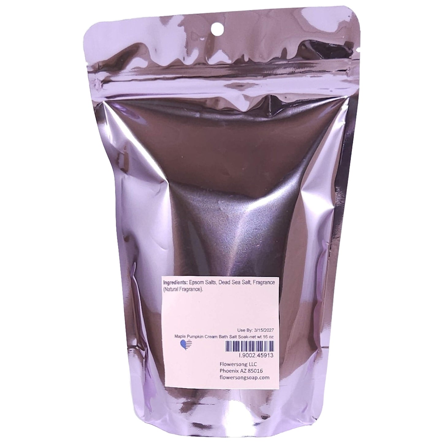 Maple Pumpkin Cream Bath Salt Soak (16 ounce) - Natural Fragrance