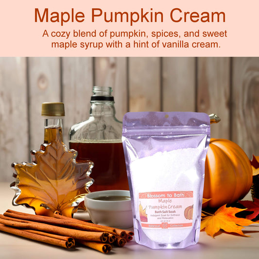Maple Pumpkin Cream Bath Salt Soak (16 ounce) - Natural Fragrance
