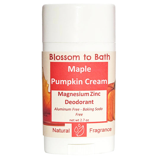 Maple Pumpkin Cream Magnesium Zinc Deodorant (2.7 ounce) - Natural Fragrance