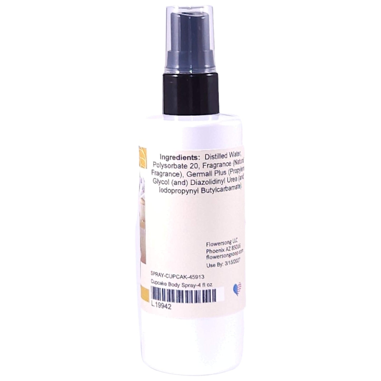 Cupcake Body Spray (4 Ounce) - Natural Fragrance