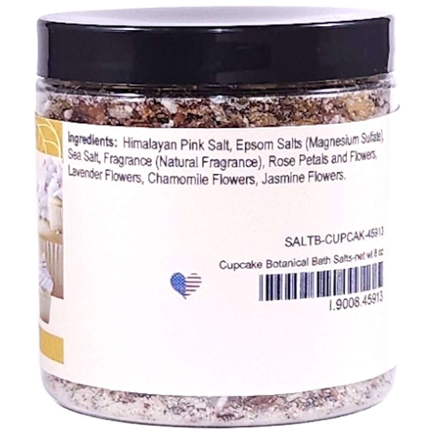 Cupcake Botanical Bath Salts (8 ounce) - Natural Fragrance