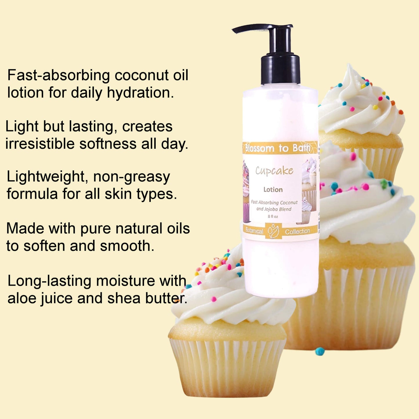 Cupcake Lotion (8 Ounce) - Natural Fragrance