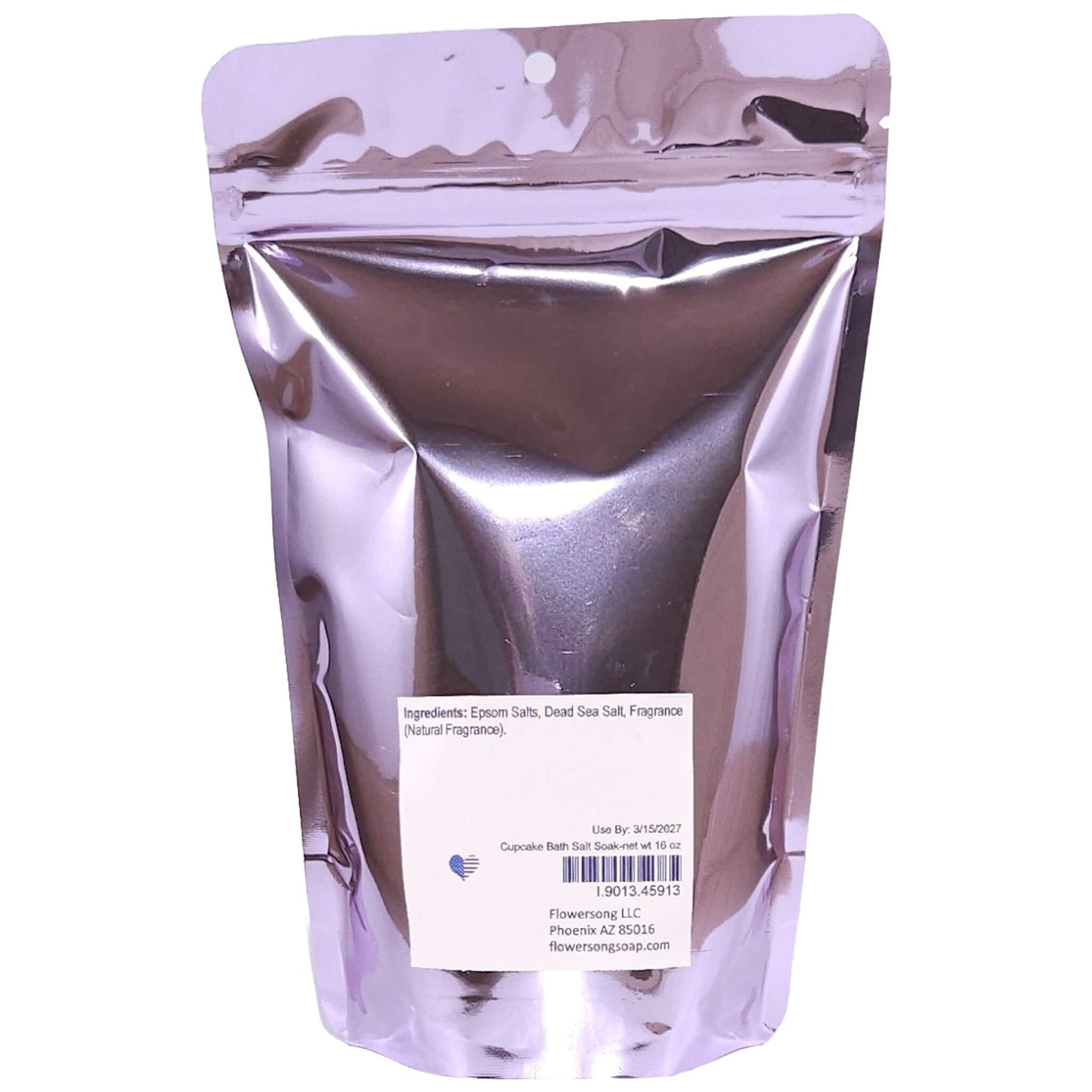 Cupcake Bath Salt Soak (16 ounce) - Natural Fragrance