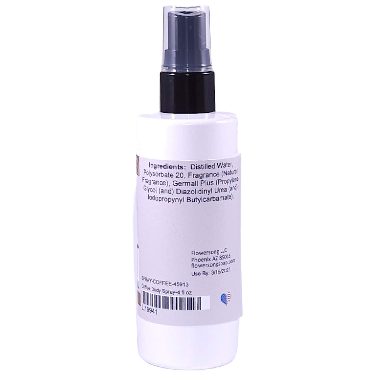 Coffee Body Spray (4 Ounce) - Natural Fragrance