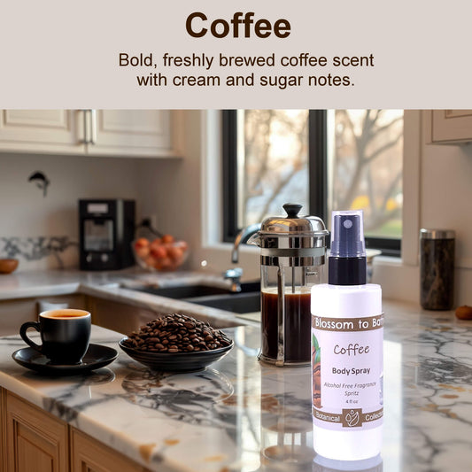 Coffee Body Spray (4 Ounce) - Natural Fragrance