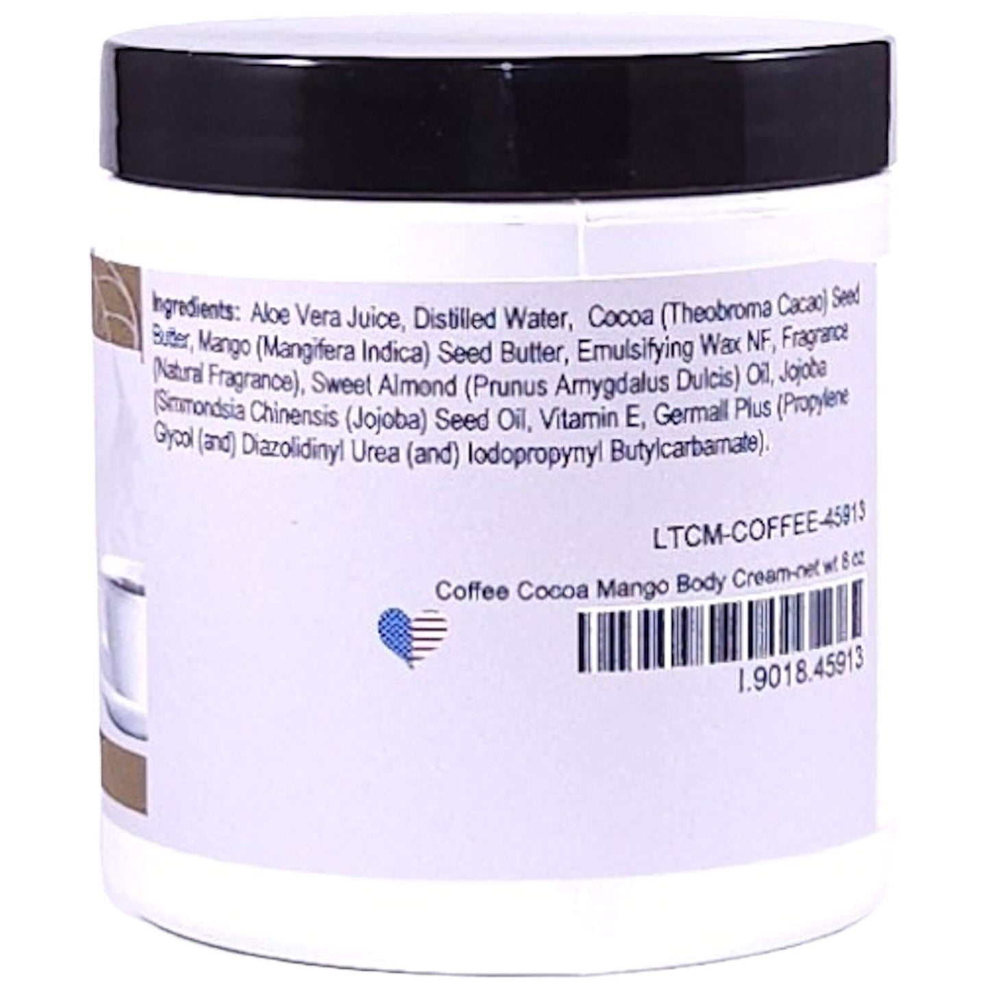 Coffee Cocoa Mango Body Cream (8 Ounce) - Natural Fragrance