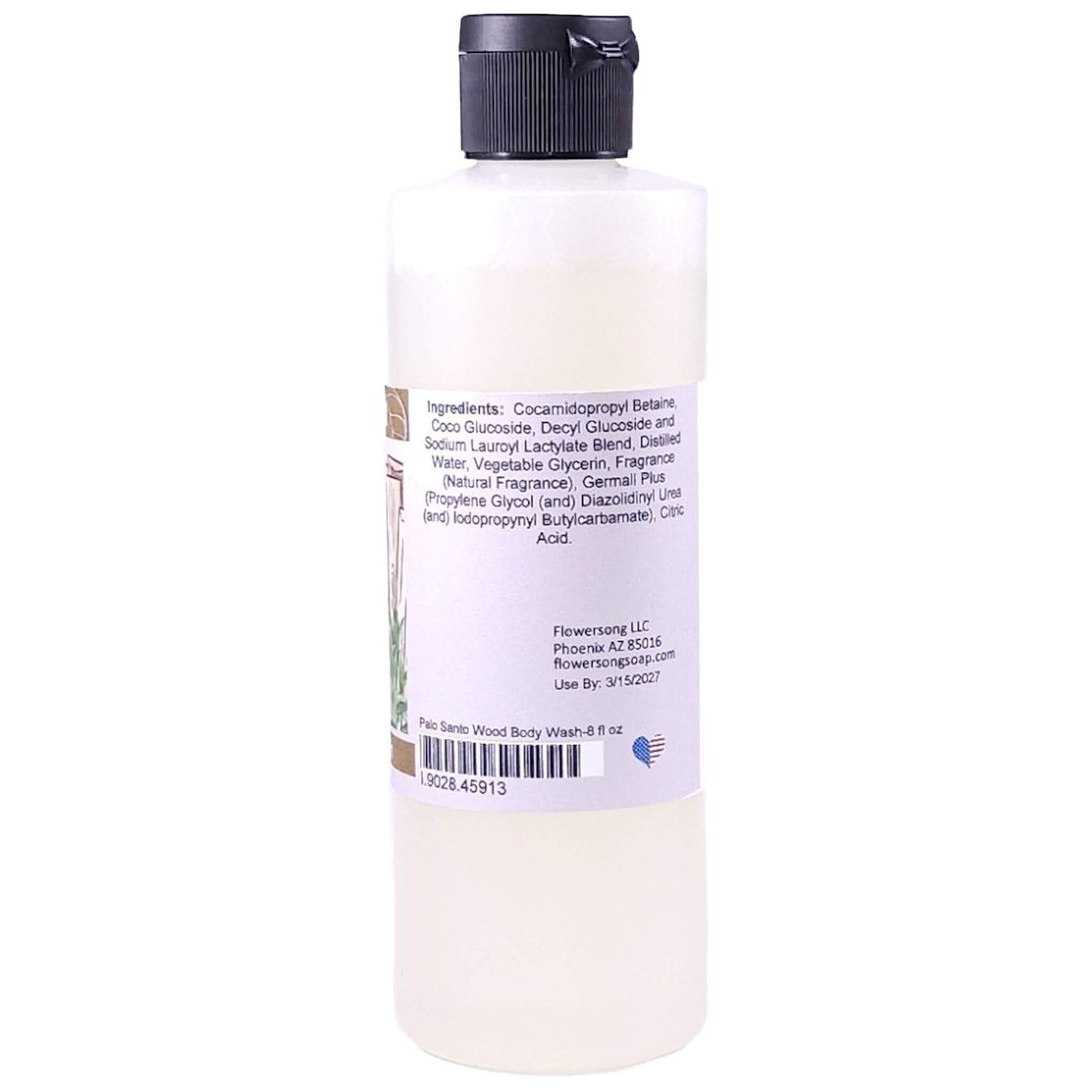 Palo Santo Wood Body Wash (8 Ounce) - Natural Fragrance