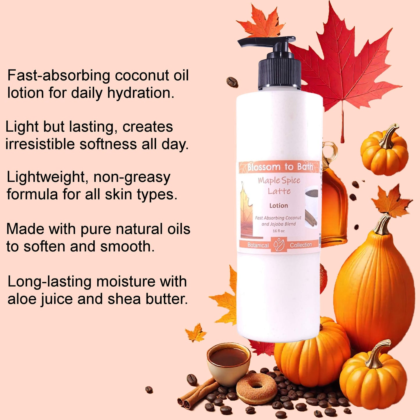 Maple Spice Latte Lotion (16 ounce) - Natural Fragrance