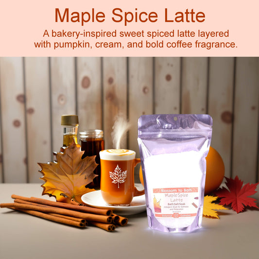 Maple Spice Latte Bath Salt Soak (16 ounce) - Natural Fragrance