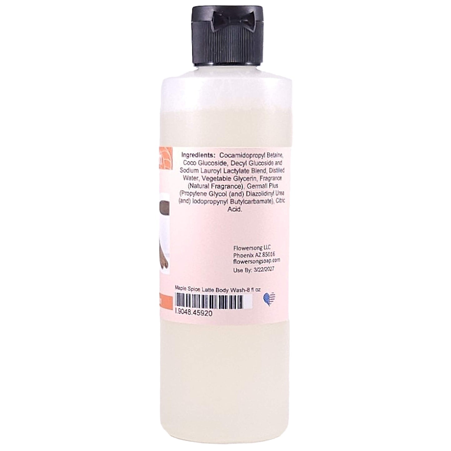 Maple Spice Latte Body Wash (8 Ounce) - Natural Fragrance