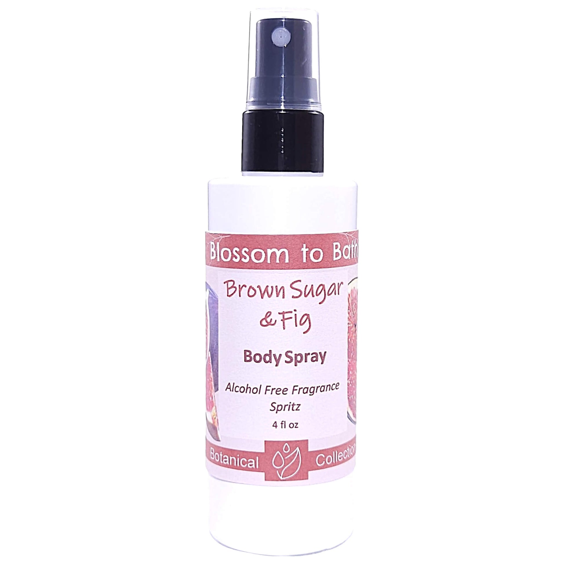 Buy Blossom to Bath Brown Sugar & Fig Body Spray from Flowersong Soap Studio.   Alcohol Free Body Spray for Sweet and Fruity Scented Freshening of Skin, Linens, or Air .  A warm, syrupy blend of fig and brown sugar that feels cozy, sweet, and naturally indulgent.