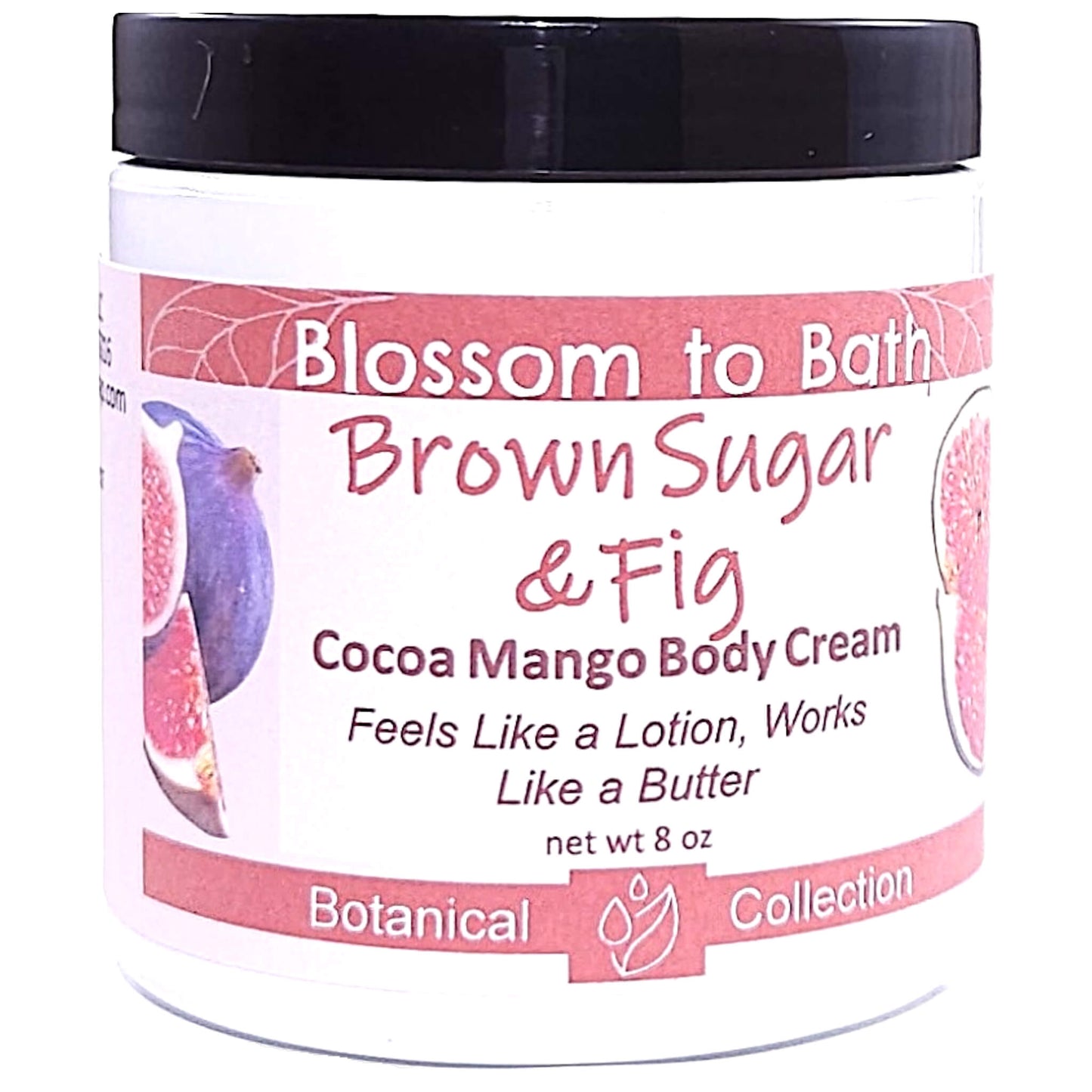 Buy Blossom to Bath Brown Sugar & Fig Cocoa Mango Body Cream from Flowersong Soap Studio.   Rich Body Cream with Sweet and Fruity Scented Butters Softens Even the Roughest Skin All Day .  A warm, syrupy blend of fig and brown sugar that feels cozy, sweet, and naturally indulgent.
