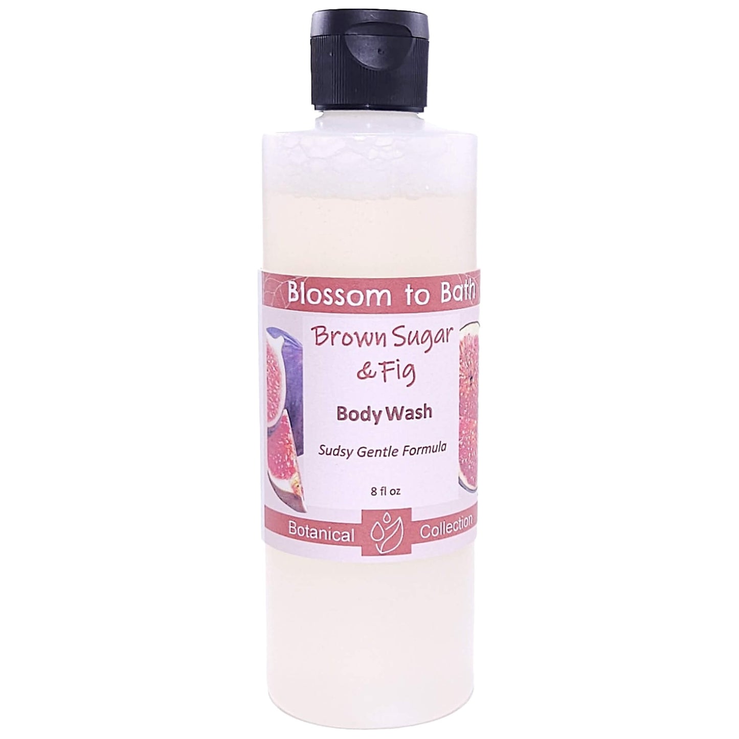 Buy Blossom to Bath Brown Sugar & Fig Body Wash from Flowersong Soap Studio.   Gentle Body Wash for Refreshed and Silky Skin with a Super Sudsy Sweet and Fruity Scent .  A warm, syrupy blend of fig and brown sugar that feels cozy, sweet, and naturally indulgent.