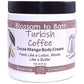 Buy Blossom to Bath Turkish Coffee Cocoa Mango Body Cream from Flowersong Soap Studio.   Rich Body Cream with Bold Spiced Scented Butters Softens Even the Roughest Skin All Day .  A bold, sweet coffee scent enriched with brown sugar and cardamom spice.