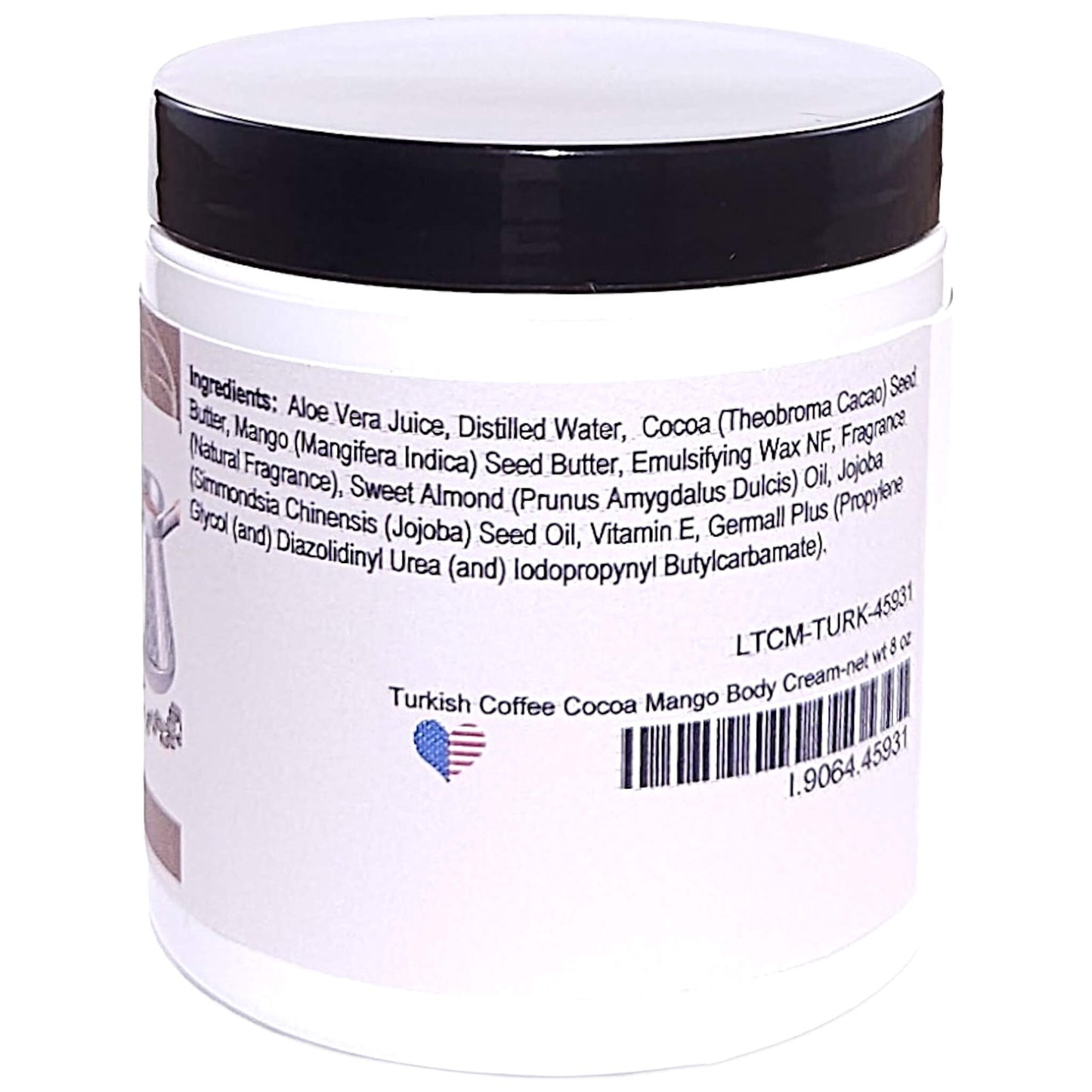 Turkish Coffee Cocoa Mango Body Cream (8 Ounce) - Natural Fragrance