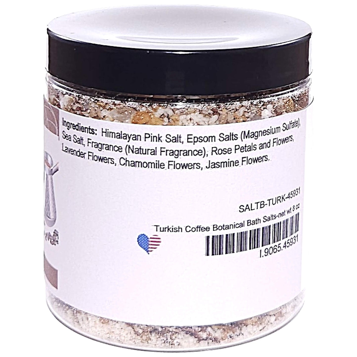 Turkish Coffee Botanical Bath Salts (8 ounce) - Natural Fragrance