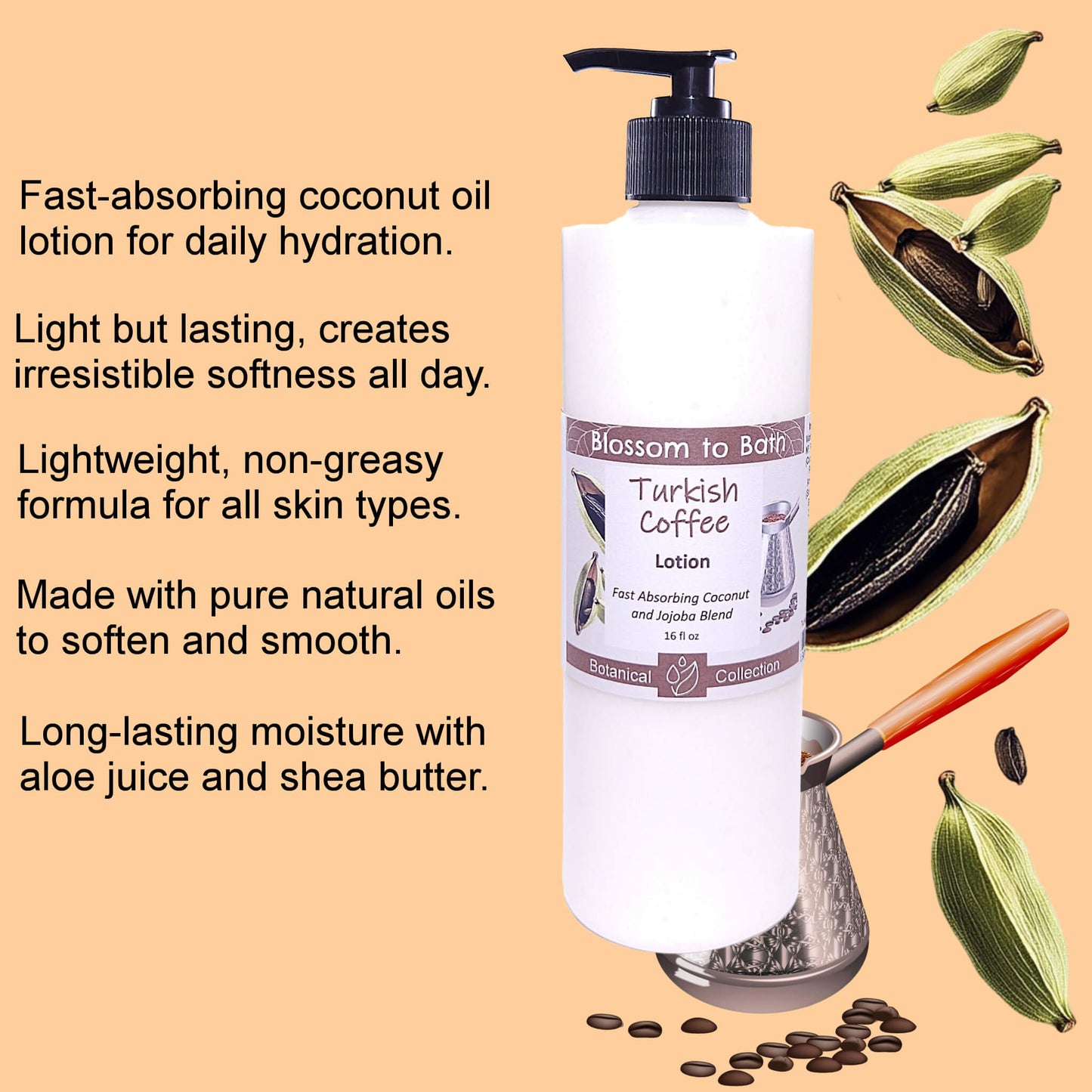Turkish Coffee Lotion (16 ounce) - Natural Fragrance