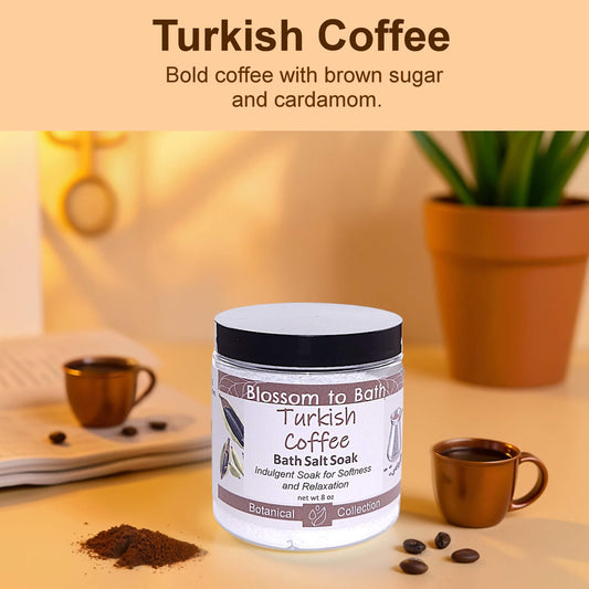 Turkish Coffee Bath Salt Soak (8 ounce) - Natural Fragrance