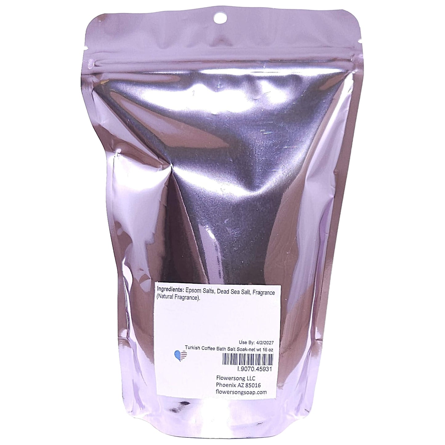 Turkish Coffee Bath Salt Soak (16 ounce) - Natural Fragrance