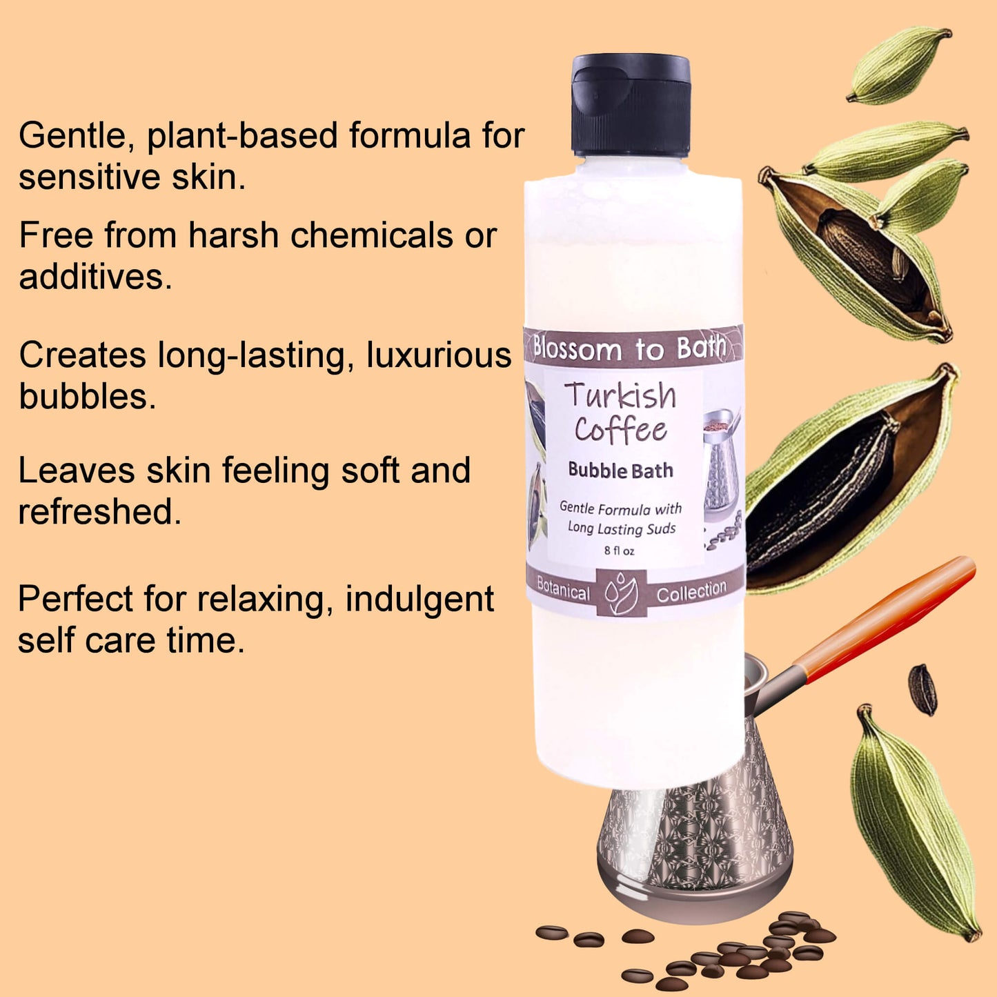 Turkish Coffee Bubble Bath (8 ounce) - Natural Fragrance