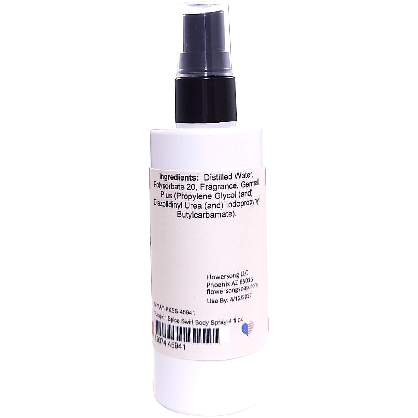 Pumpkin Spice Swirl Body Spray (4 Ounce) - Phthalate Free Fragrance