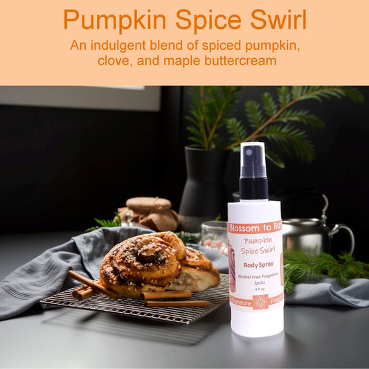 Pumpkin Spice Swirl Body Spray (4 Ounce) - Phthalate Free Fragrance