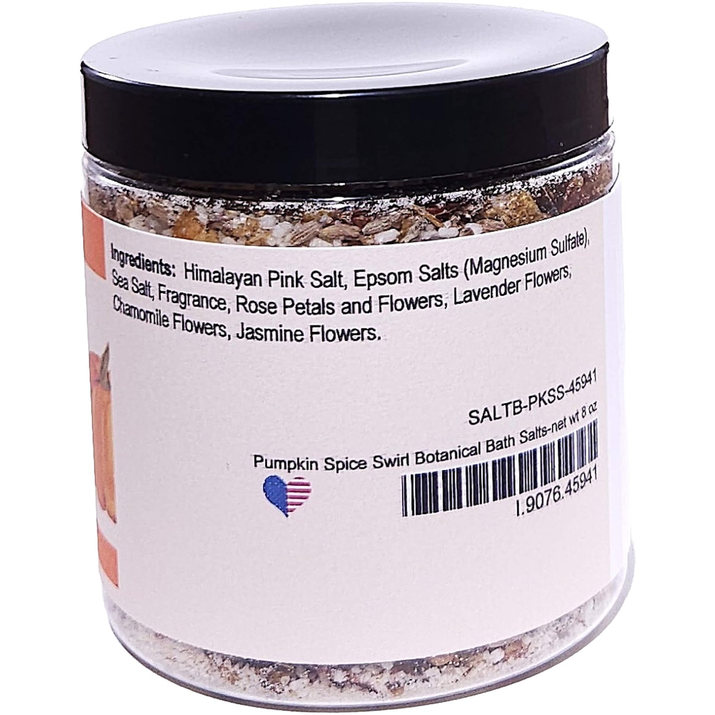 Pumpkin Spice Swirl Botanical Bath Salts (8 ounce) - Phthalate Free Fragrance