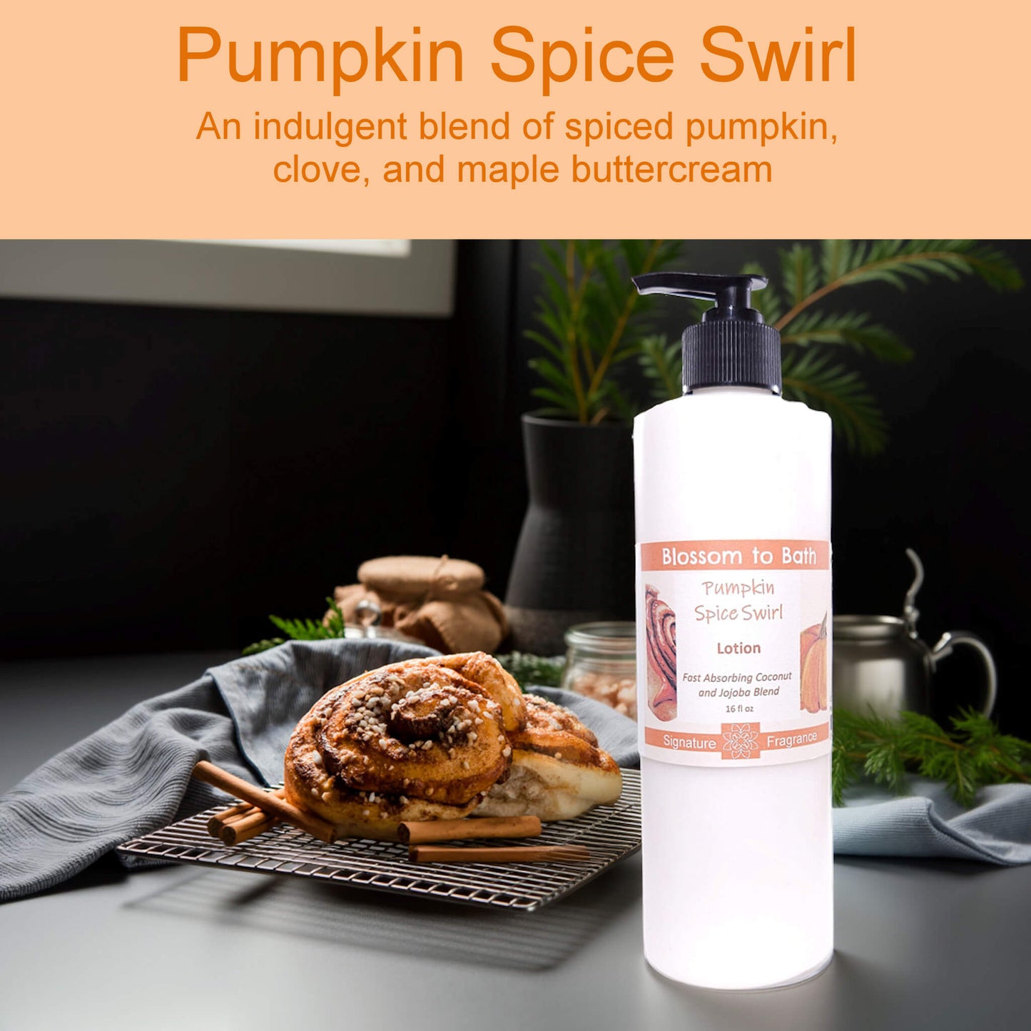 Pumpkin Spice Swirl Lotion (16 ounce) - Phthalate Free Fragrance